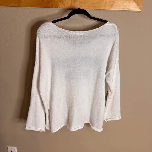 Champagne Please white sweater - so soft!! - Picture 4 of 5
